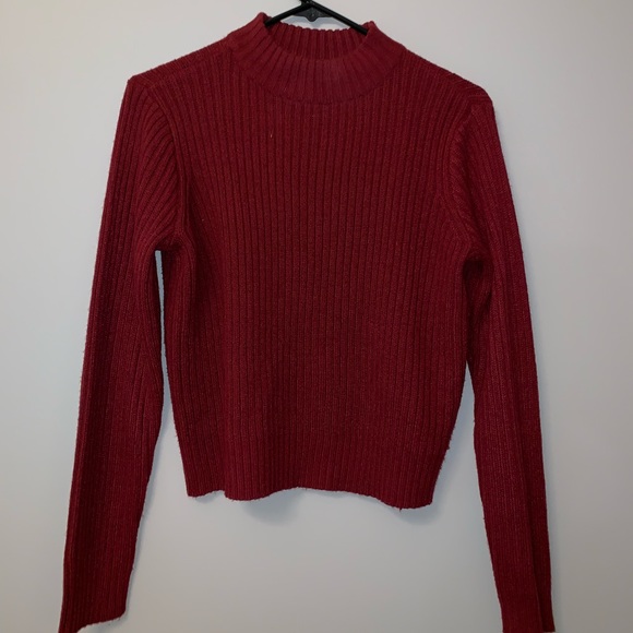 H\u0026M | Sweaters | Burgundy Mock Neck 